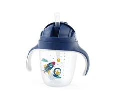 Baby Ono BabyOno neišsiliejantis puodelis, mėlynas, 240 ml, 1464/02