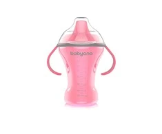 Baby Ono BabyOno Puodelis neišsiliejantis kietu snapeliu NATURAL NURSING, 260 ml