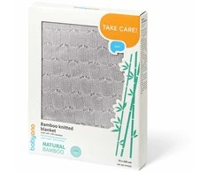 Baby Ono Babyono pledas megztas bambukinis pilkas 1479/02