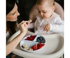 Baby Ono Babyono silikoniniai šaukšteliai 2vnt oranžinis violetinis 784/01