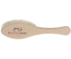 Bocioland medinis, natūralių, minkštų plaukų šepetys, BOC0533