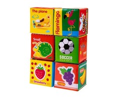 Bocioland minkštos edukacines kaladėlės, 6vnt., BL015