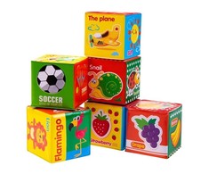 Bocioland minkštos edukacines kaladėlės, 6vnt., BL015