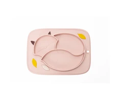 InnoGiO lėkštutė silikoninė neslystanti rožinė GIOfresh GIO-900PINK