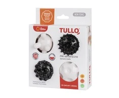 Kamuoliukai sensoriniam vystymui Tullo, juoda- balta, 4 vnt., 461