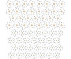 Pastelowe Love lipdukai sienoms ramunės X