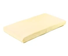 Sensillo paklodė su guma jersey, geltona, 120*60, 2206