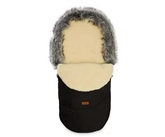 Sensillo vokelis vežimėliui, ESKIMO, vilnonis, 100x46, juodas, 8340