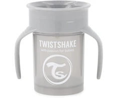 Twistshake buteliukas 360 nuo 6mėn pilkas 78930