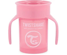 Twistshake buteliukas 360 nuo 6mėn rožinis 78928