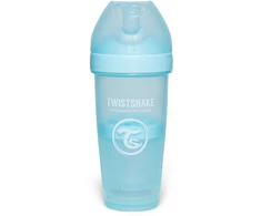 Twistshake buteliukas antikolikinis Pro Double 330ml mėlynas 79041