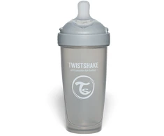 Twistshake buteliukas antikolikinis Pro Double 330ml pilkas 79042