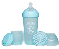 Twistshake buteliukas antikolikinis Pro Double 330ml mėlynas 79041