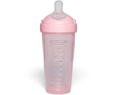 Twistshake buteliukas antikolikinis Pro Double 330ml rožinis 79040