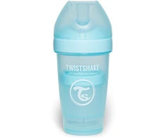 Twistshake buteliukas antikolikinis Pro Double 260ml mėlynas 79025