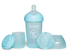 Twistshake buteliukas antikolikinis Pro Double 260ml mėlynas 79025
