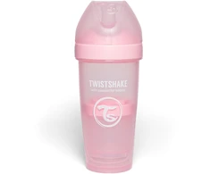 Twistshake buteliukas antikolikinis Pro Double 330ml rožinis 79040