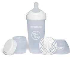 Twistshake buteliukas antikolikinis Pro Double 330ml baltas 79043