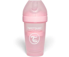 Twistshake buteliukas antikolikinis Pro Double 260ml rožinis 79024