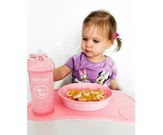 Twistshake buteliukas su šiaudeliu 360 ml nuo 6mėn rožinis 78588