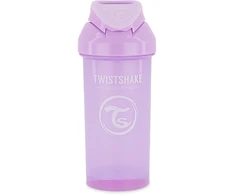 Twistshake buteliukas su šiaudeliu 360 ml nuo 6mėn violetinis 78591