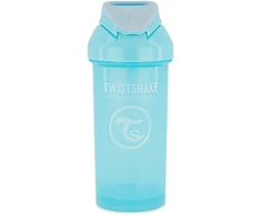 Twistshake buteliukas su šiaudeliu 360 ml nuo 6mėn mėlynas 78589