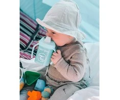 Twistshake neišsiliejati gertuvė - puodelis nuo 4mėn,. 230 ml, mėlynas 78268