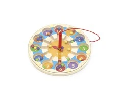 Viga medinis magnetinis žaidimas laikrodis labirintas 18M+ 44560