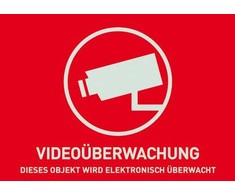 ABUS WarnSticker Video -D- 74x52.5mm