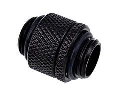 „Alphacool“ dvigubas rotacinis adapteris su G1/4 lizdu į G1/4 lizdą, juodas