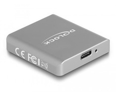 „DeLOCK“ USB C tipo kortelių skaitytuvas, skirtas SD Express (SD 7.1) atminties kortelėms, kortelių skaitytuvas (aliuminio)