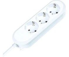 Bachmann lizdų juosta SMART 3 krypčių, balta 3,0 m, be jungiklio