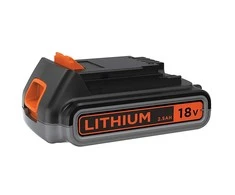 Black &amp; Decker Juodas &amp; Decker Akumuliatorius 18V 2,5 Ah Li-ion, Juodas &amp; Decker