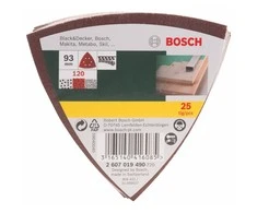 Bosch Delta šlif.pop.lapelių rinkinys K120,25 vnt,