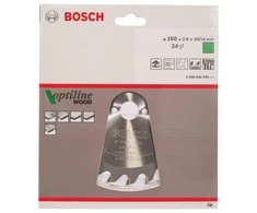 Bosch pjovimo diskas medienai Optiline Wood 160x20/16
