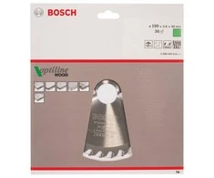 Bosch pjovimo diskas medienai 190x2,6x30xm T36 Optiline Wood