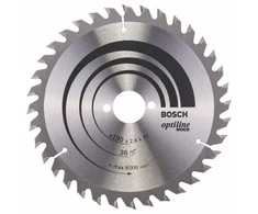 Bosch pjovimo diskas medienai 190x2,6x30xm T36 Optiline Wood