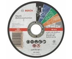 Bosch Univers. pjovimo diskas 125x22,2x1,6 mm MultiCon.