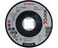 Bosch Bosch pjovimo diskas X-LOCK Expert, skirtas Inox 115 mm tiesiam (115 x 1,6 x 22,23 mm)