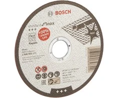 BOSCH METALINIS DISKAS 125 mm x 1,0 mm x 22 mm STANDARTAS INOX