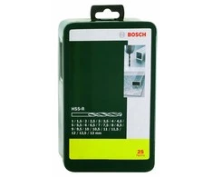 Grąžtas Bosch 25 vnt. HSS-R grąžtų kasetė