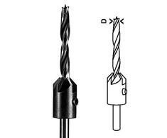 Bosch Grąžtas medžiui su 90 lai gilintuvu,D 4,0mm,1 vnt.