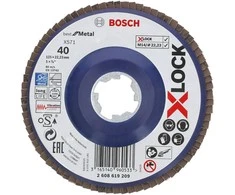 Bosch XLOCK žiedlapiniai diskai D 125 mm; K 120, tiesus