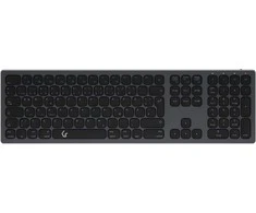RaidSonic Klaviatūra Keysonic KEYSONIC KSK-8023BTRF Full-Size Klaviatūra BT RF Windows macOS Android USB Type C Kabelis Laden in 2 bis 3 Stunden Reichweite von 8 m