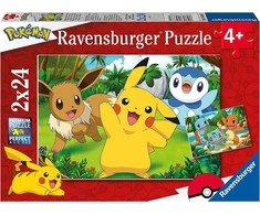 Ravensburger Dėlionė 2x24 vnt. - Pokemonai