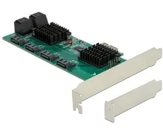 DeLOCK 8P SATA PCIe x1 card - LP - 90072