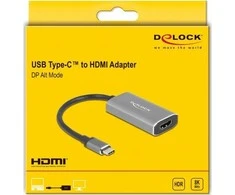 „Delock“ USB C tipo adapteris prie HDMI (DP Alt Mode) 8K su HDR funkcija