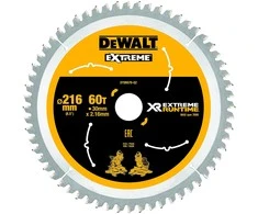 Pjovimo diskas DeWalt DT99570-QZ; 216x30 mm; Z60