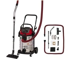 Einhell pramoninis dulkių siurblys Einhell TE-VC 2230 SACL, šlapias/sausas dulkių siurblys (raudonas/nerūdijantis plienas)