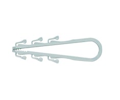 Fischer Fischer kabelio kilpa Steckfix SF plus LS 3/13, spaustukas (lengvas pilkas, 100 vnt.)